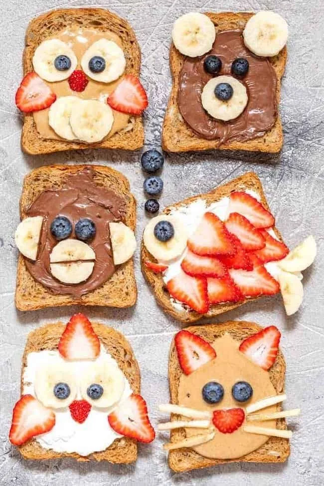 Healthy spring snack recipes for kids with fresh ingredients and vibrant colors