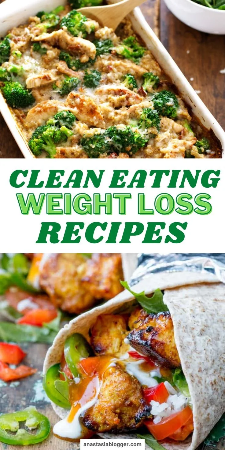 Healthy platter of weight loss recipes for clean eating
