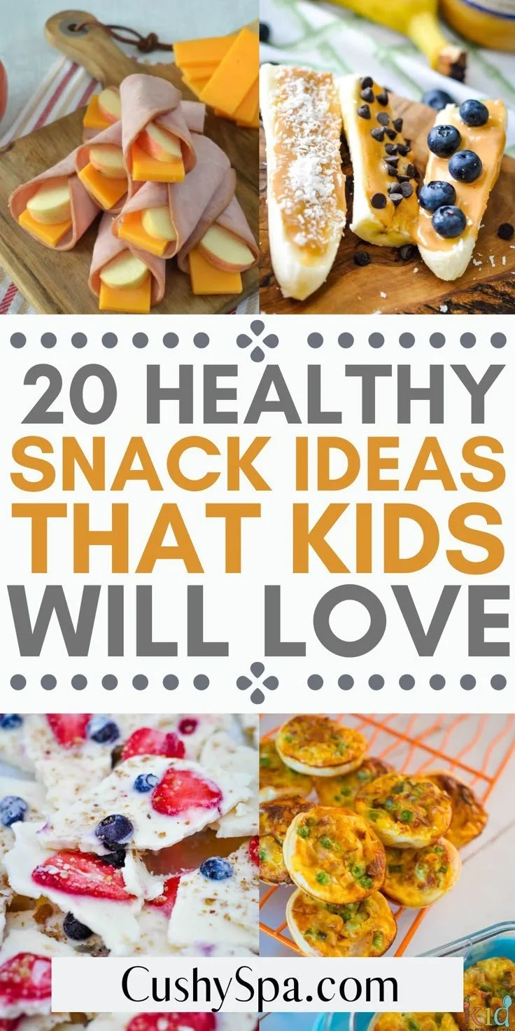 Plate of easy-to-make healthy snacks for kids, including fruits and veggie sticks.