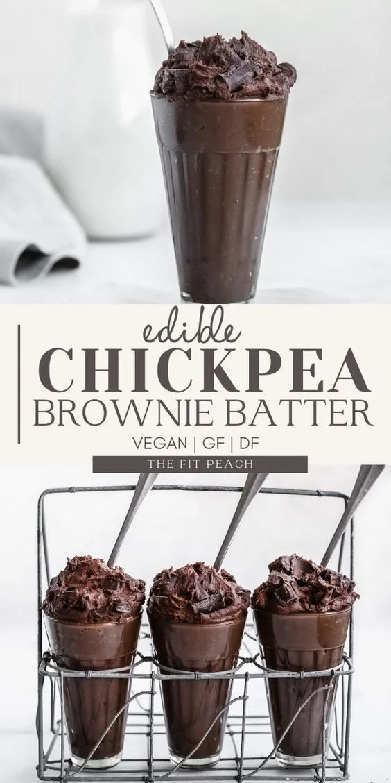 A bowl of edible brownie batter made with safe ingredients for a tasty treat