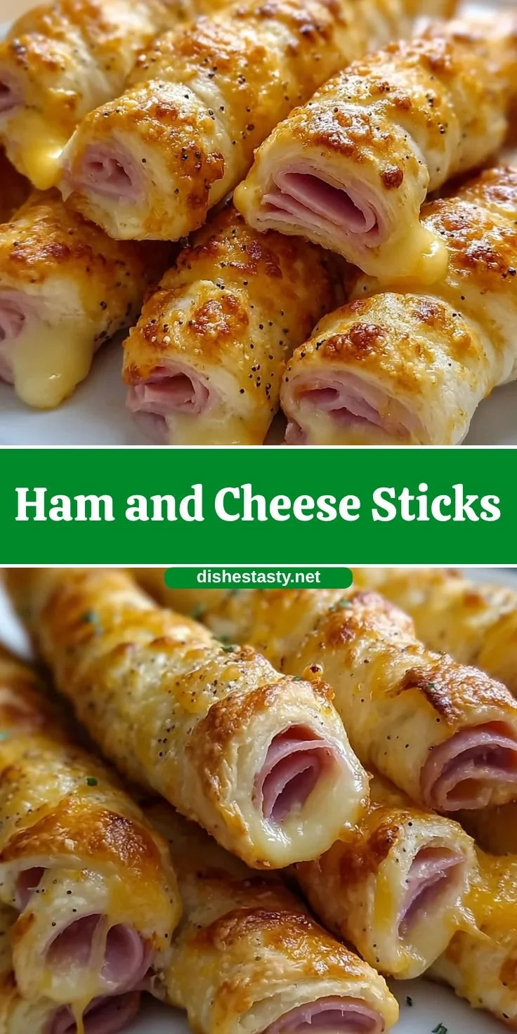 Plate of crispy ham and cheese sticks served as a savory snack