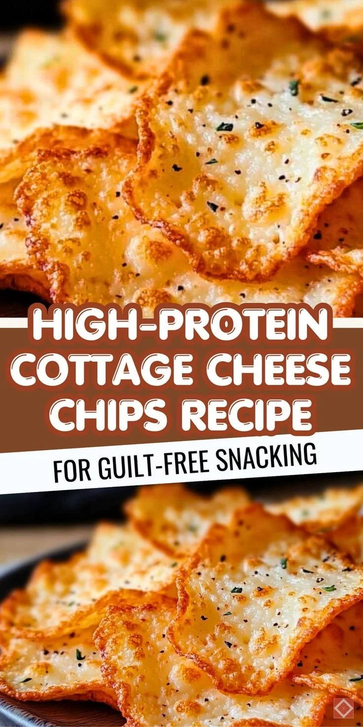 Plate of homemade high-protein cottage cheese chips ready for guilt-free snacking