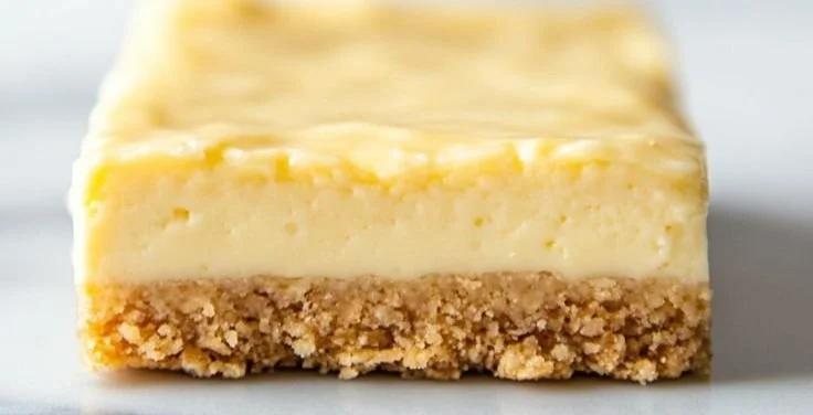 Lemon cheesecake protein bars with high protein and low carb content