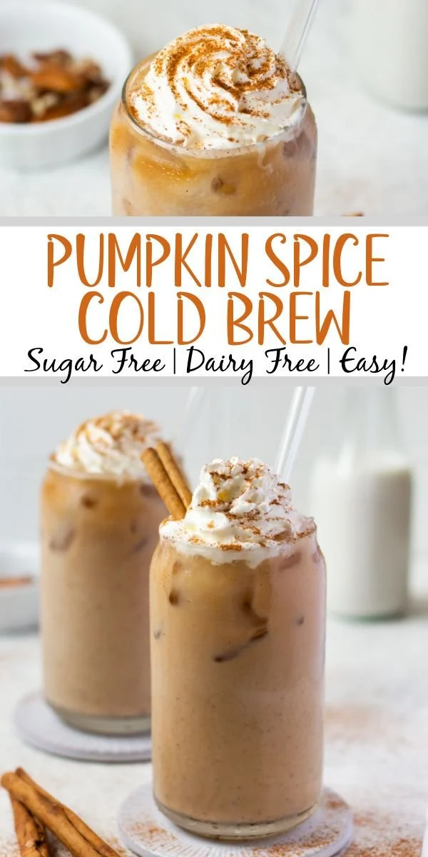 Delicious Pumpkin Spice Cold Brew served in a cozy fall setting.