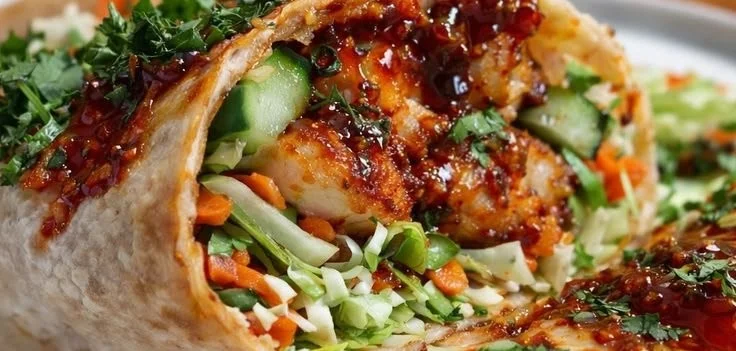 Sweet Chili Crispy Chicken Wraps for easy meal prep